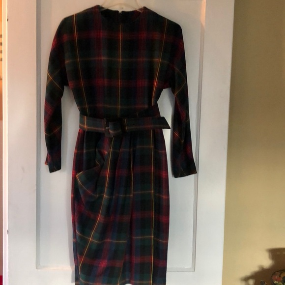 Vintage wool lined dress - Picture 4 of 6